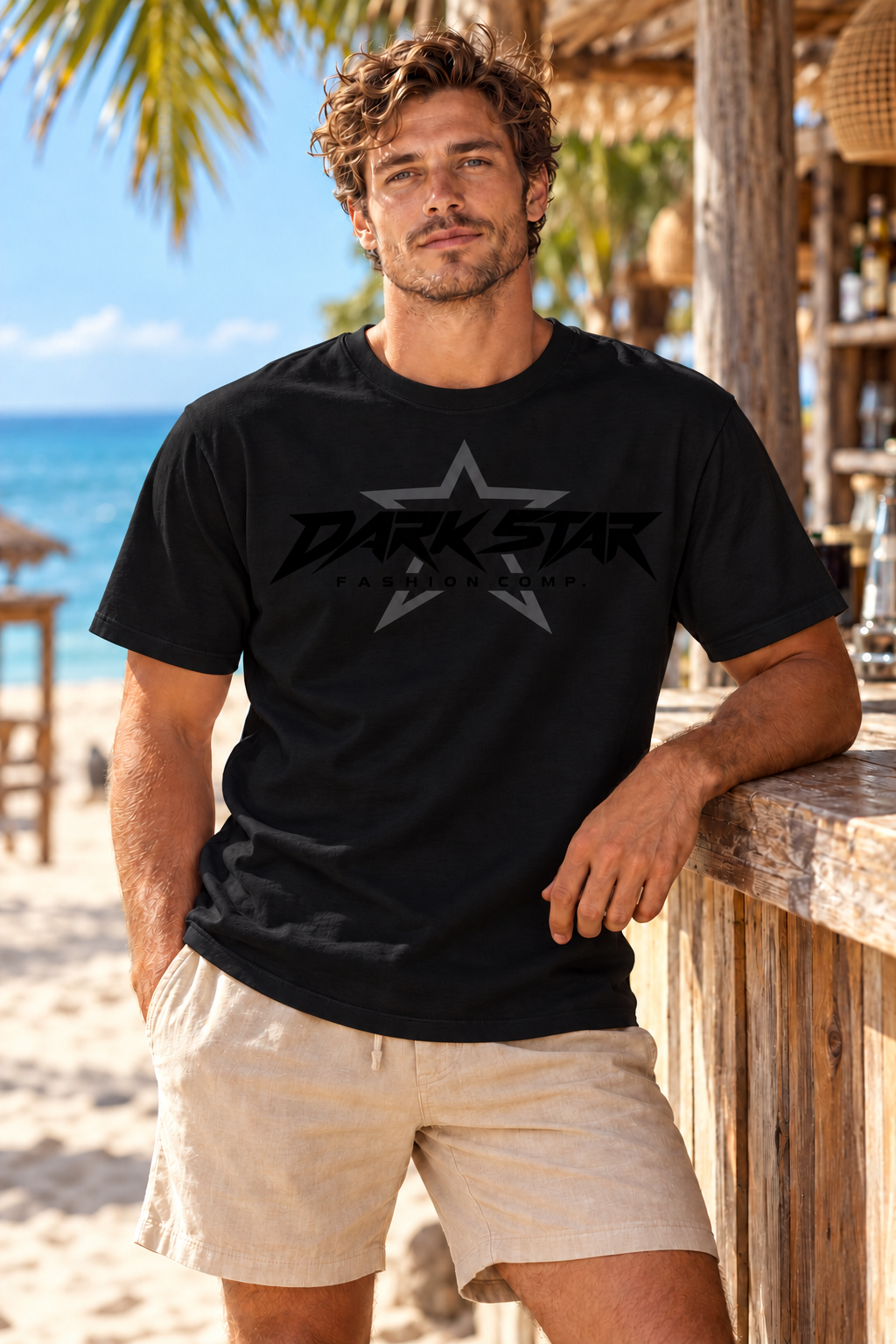 Herren T-Shirt „Black Star“